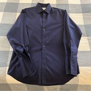 Dark blue Charles Tyrwhitt shirt.